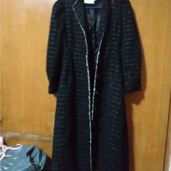 Jackets & Blazers - Elegant Black Long Coat